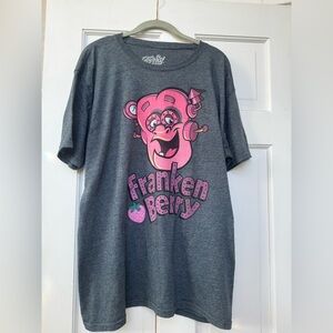 Franken Berry Tee Luv Charcoal Tee Shirt